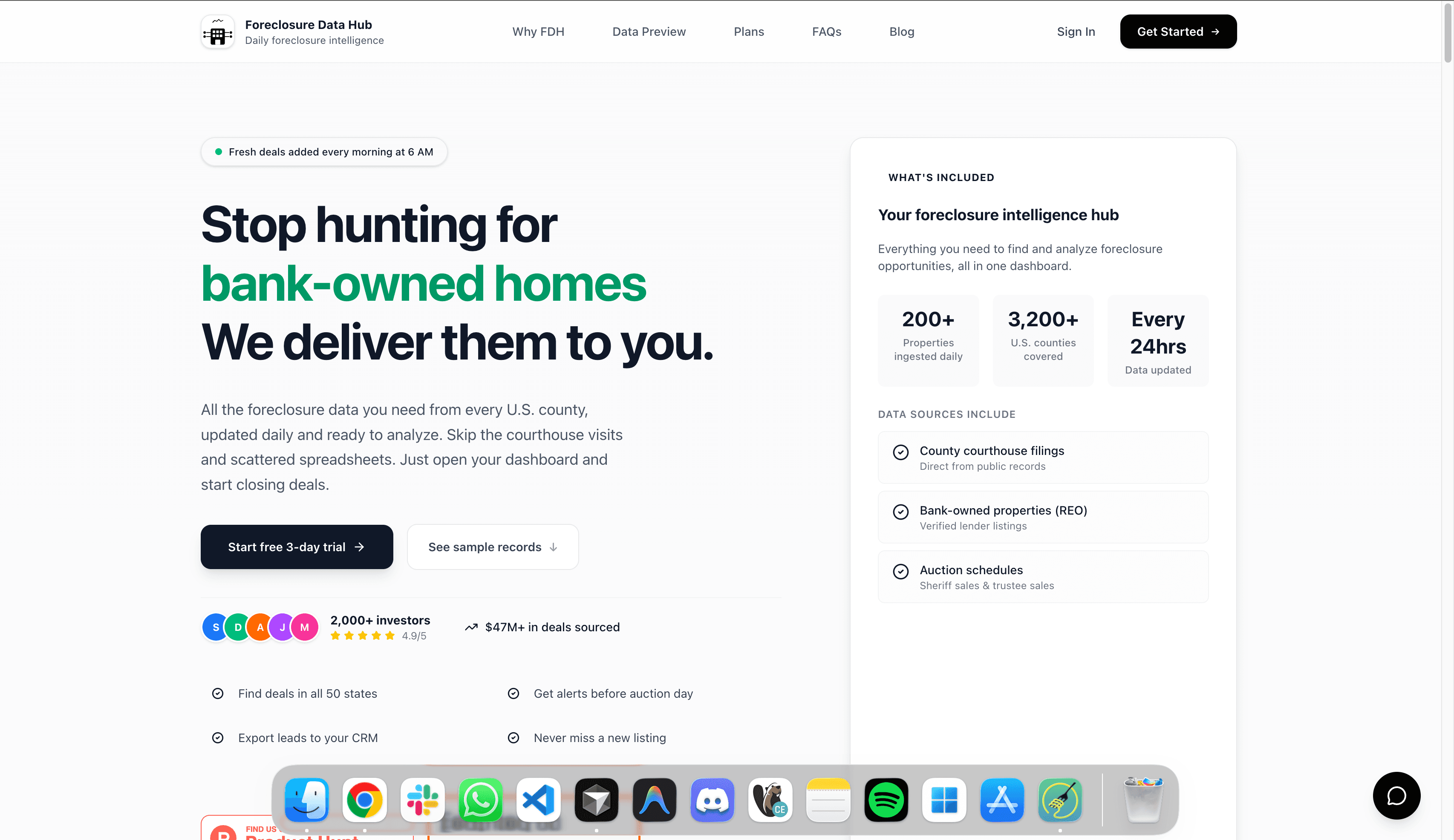 Foreclosure Data Hub project screenshot